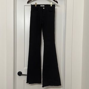 Black Denim Flares